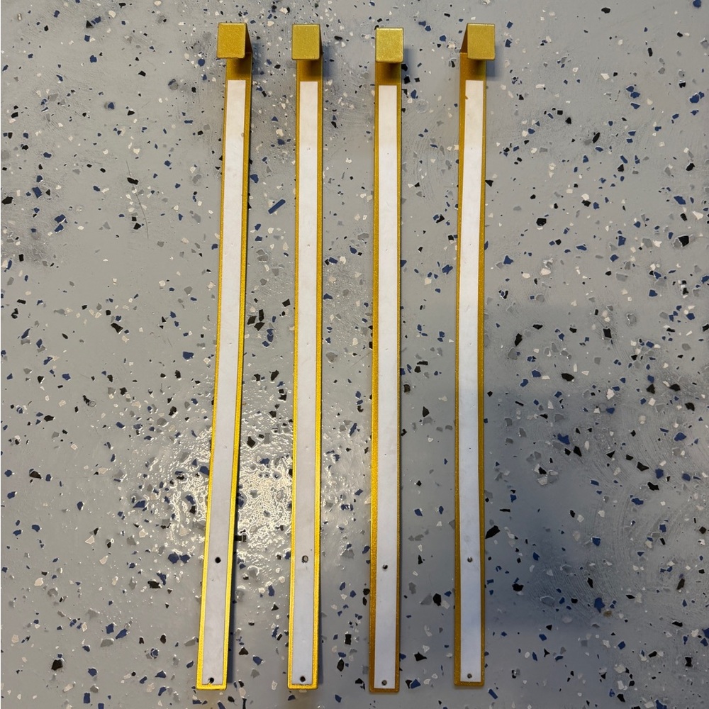 20” Gold Over-The-Door Mirror Hanging Set - Brand NEW - Set of Two